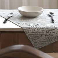 News 棉麻餐巾布